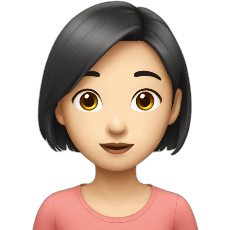 cute asian girl emoji