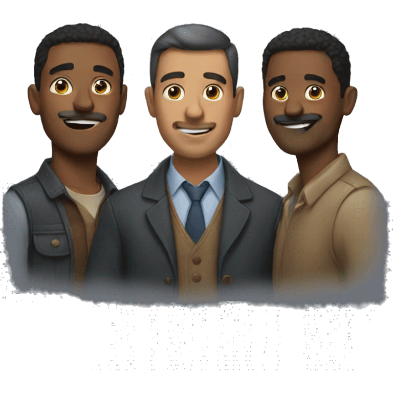 three mens emoji