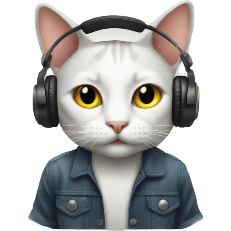 Cat DJ emoji