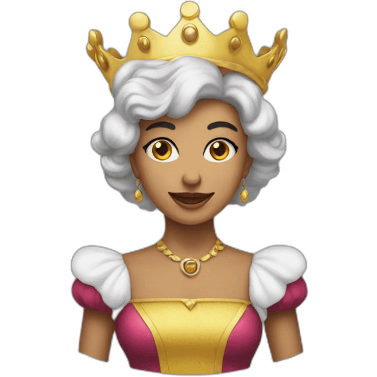 Ficha queen ajedrez emoji