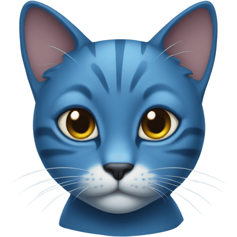 Blue cat emoji