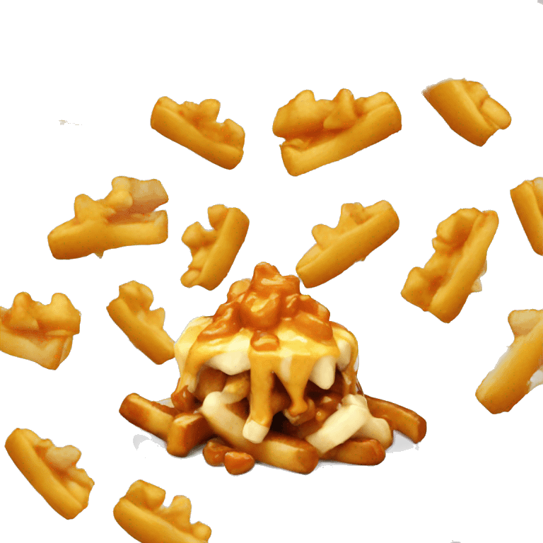 Poutine eating a poutine  emoji