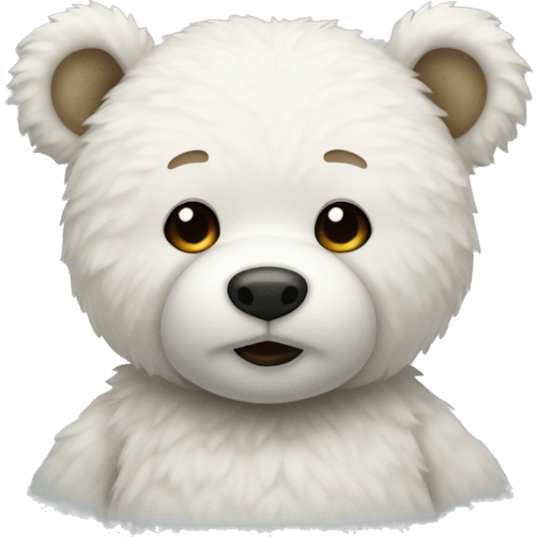 White teddy bear emoji