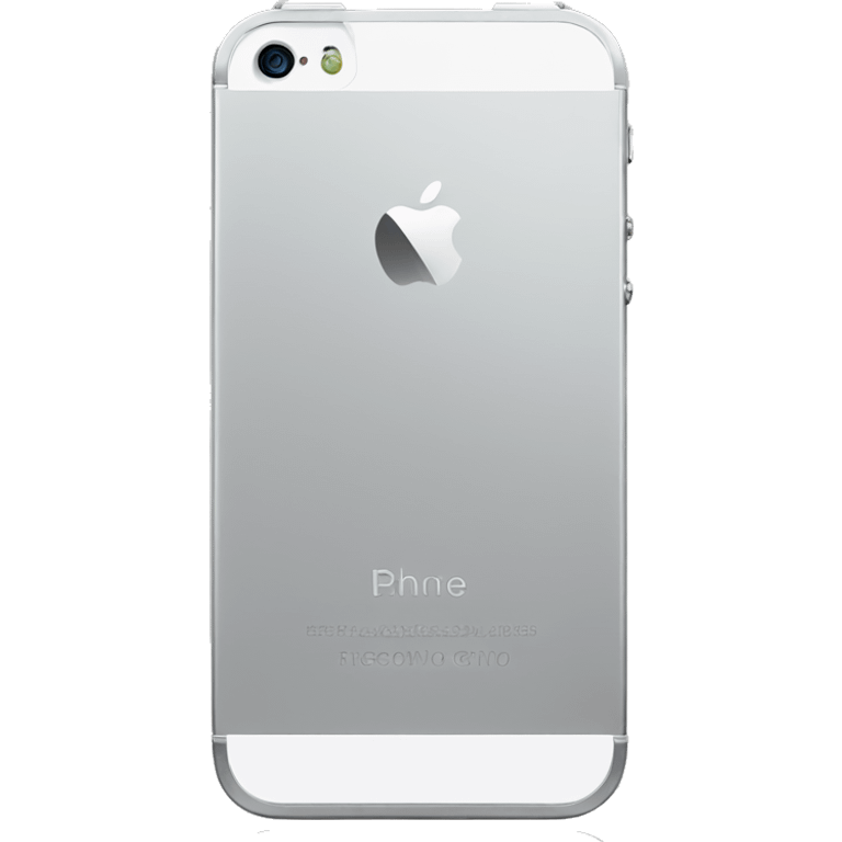 iPhone 5 in silver color emoji