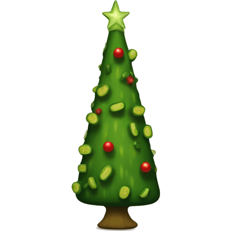 Pickle Christmas tree emoji