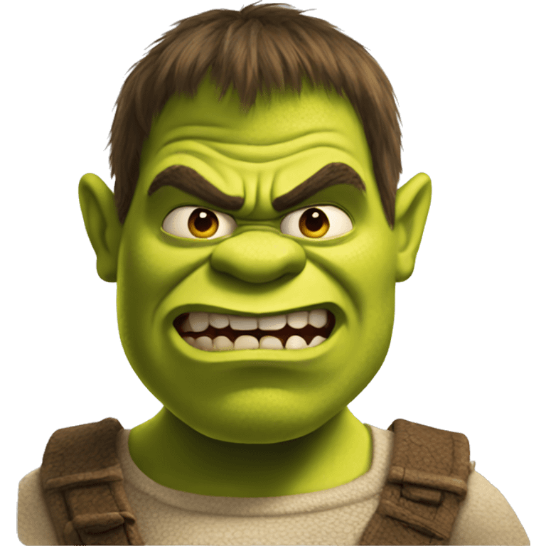 Angry shrek  emoji