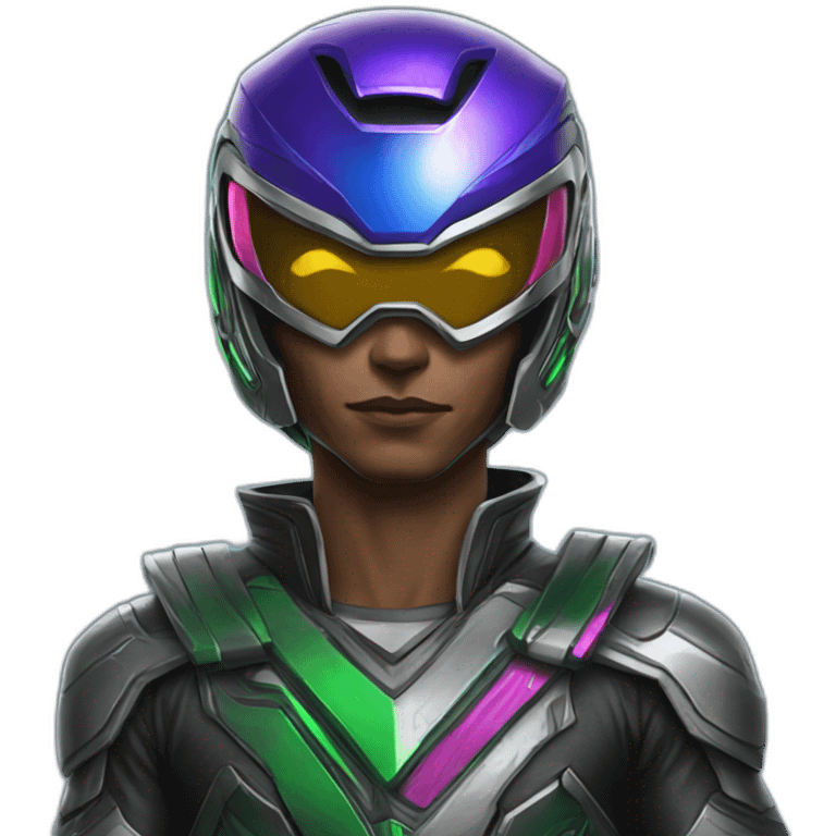 cyberpunk power ranger emoji