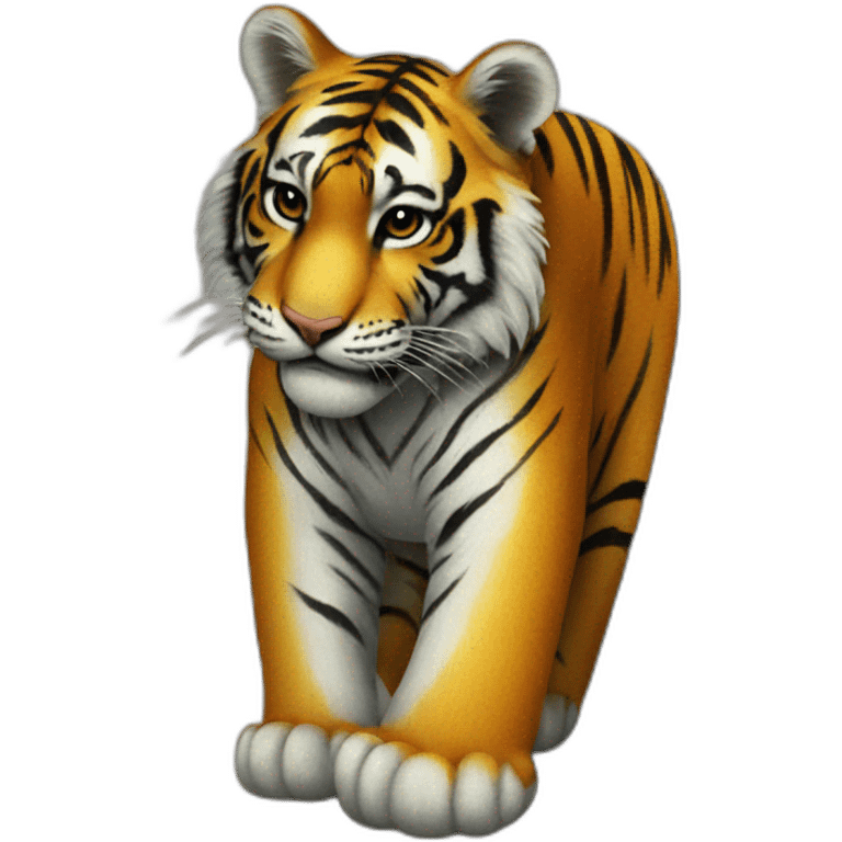 tiger on trousers emoji