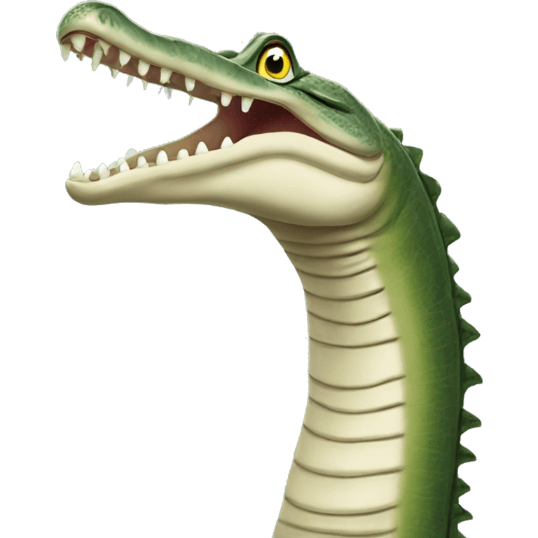 Indian Gharial with very long mouth emoji