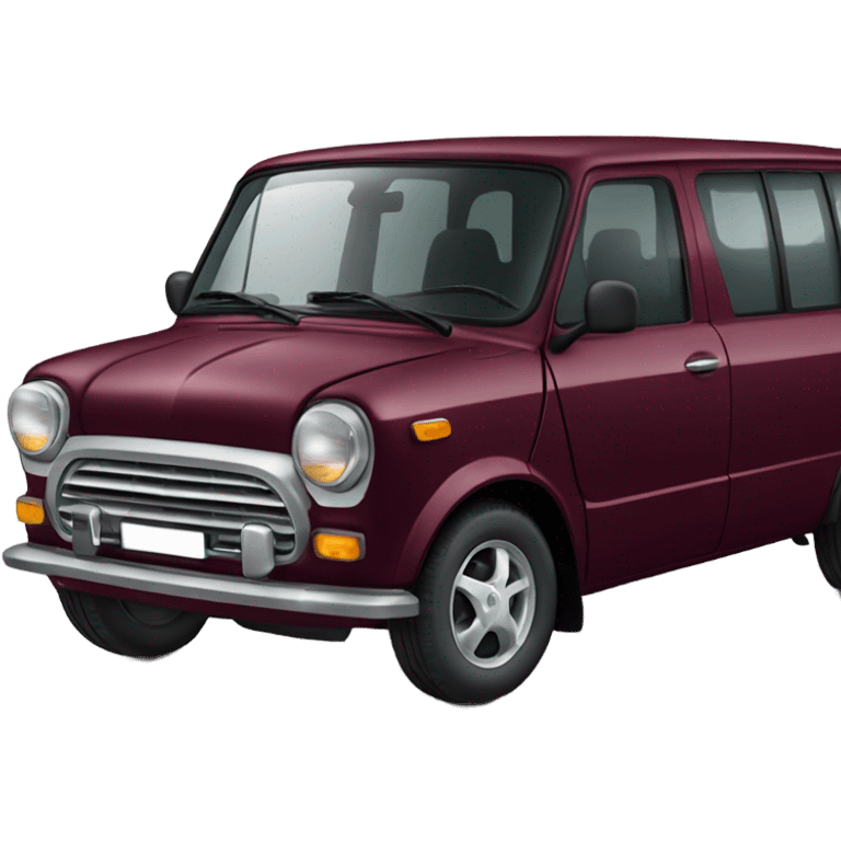 Burgundy Honda mini van emoji