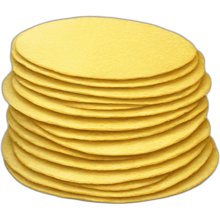 Small Stack of corn tortillas emoji