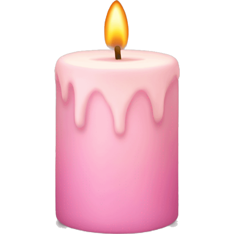 light pink candle emoji