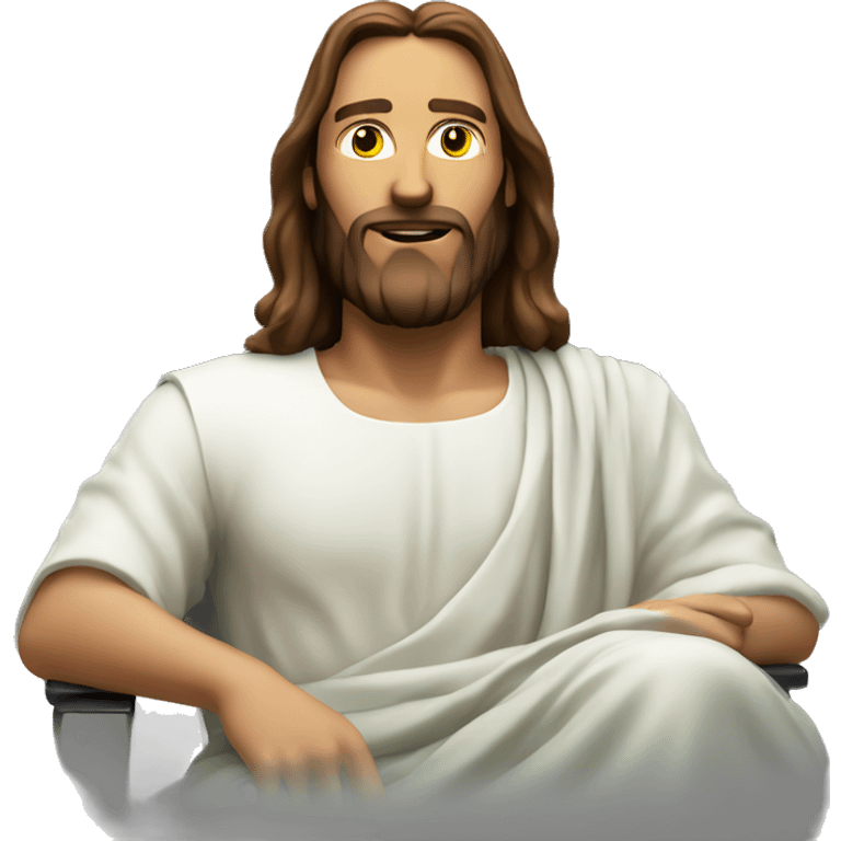 Jesus on a RAZER Gaming chair emoji