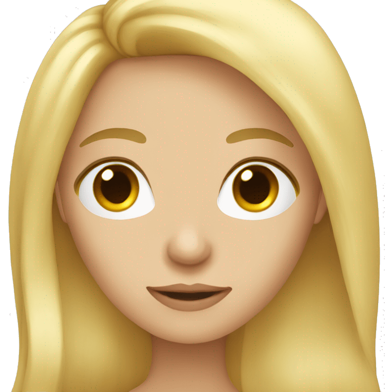 long blonde hair emoji