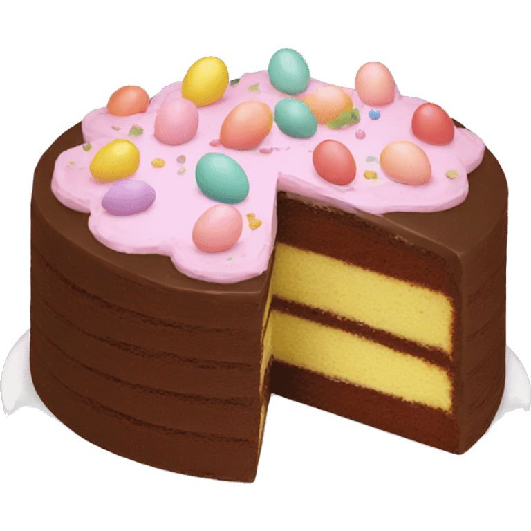 cake, Easter emoji