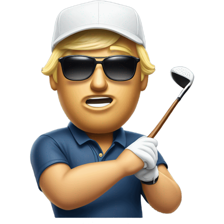 trump golfing emoji