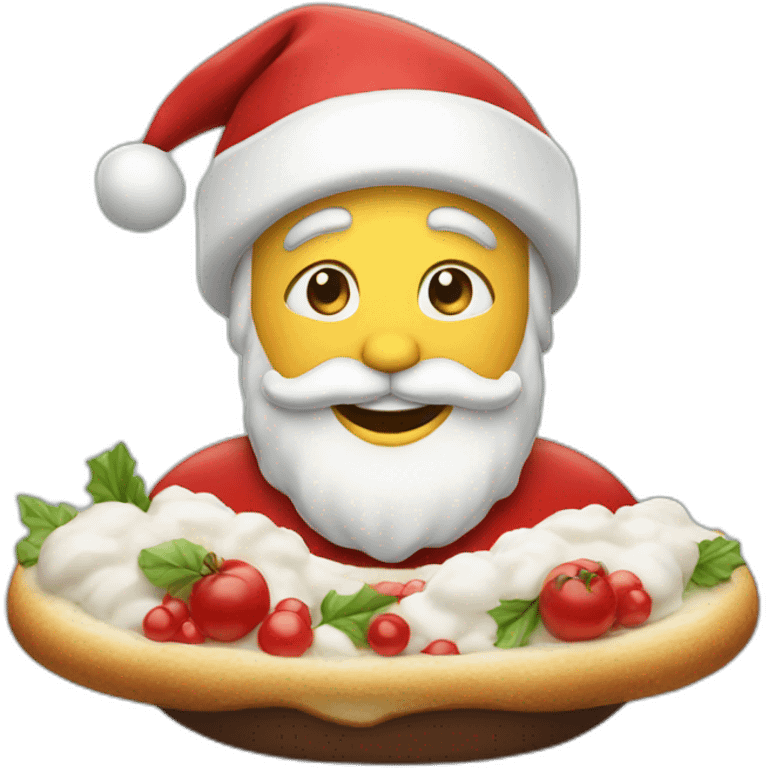 supper happy santa face emoji