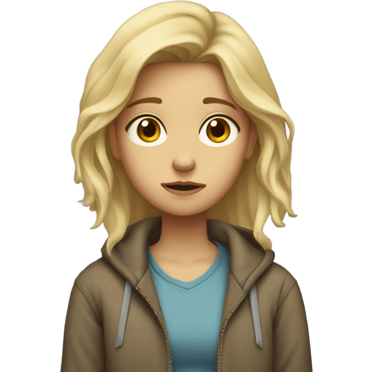 blonde girl who’s a loser  emoji