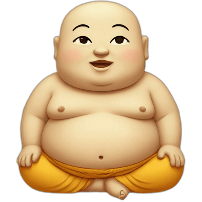 cute chubby buddha emoji