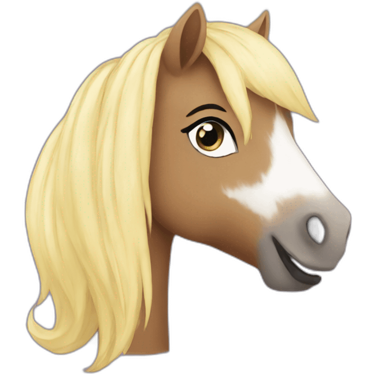 pony with heart emoji