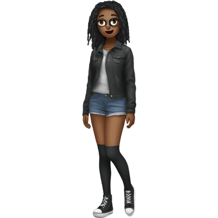 rad girl in thighhighs emoji