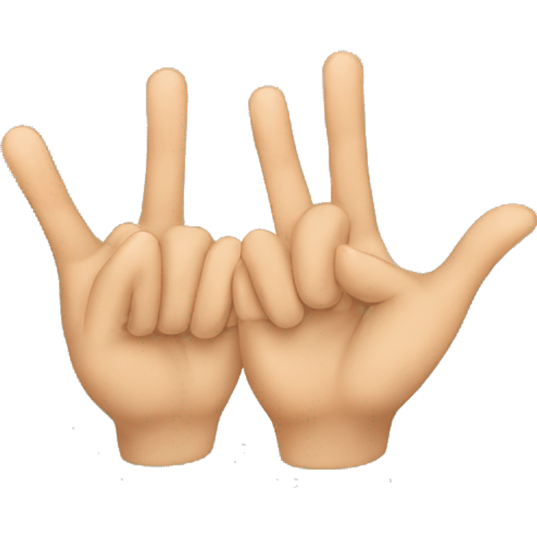 Two small little fingers that are used emoji