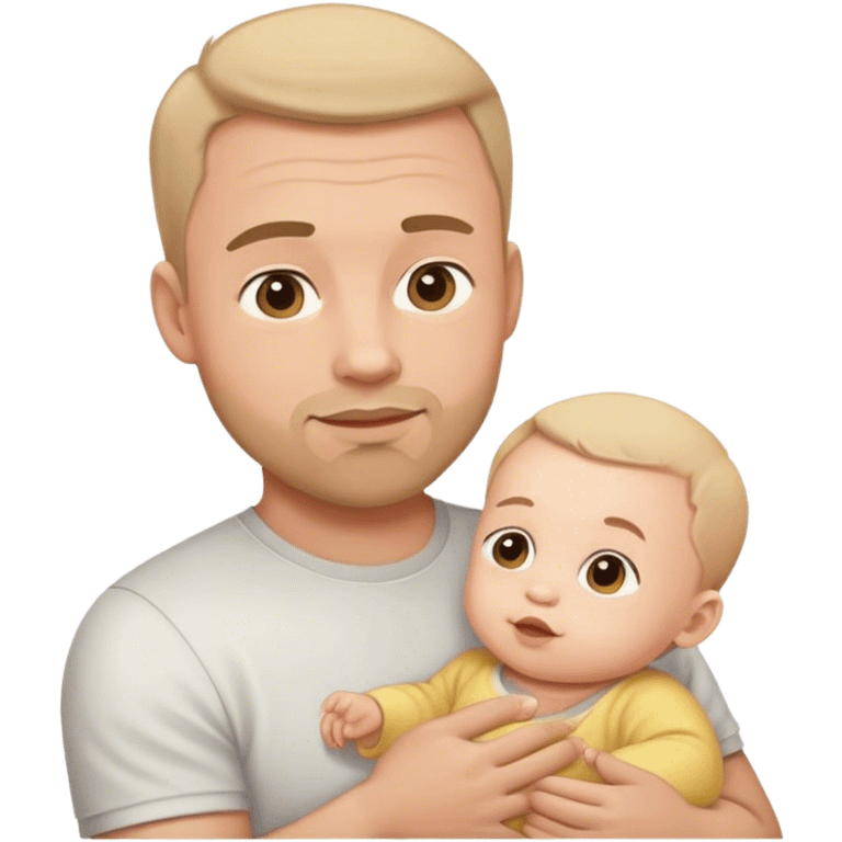 dad with baby emoji