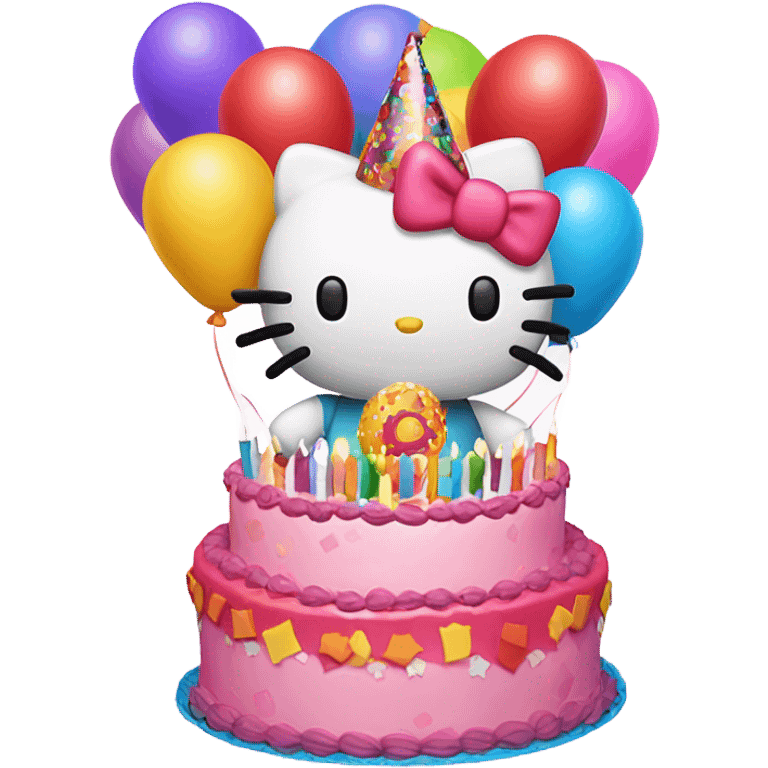 Hello kitty birthday emoji