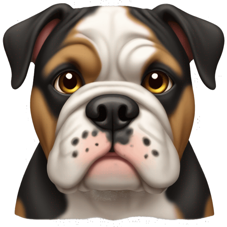 black and tan bulldog emoji