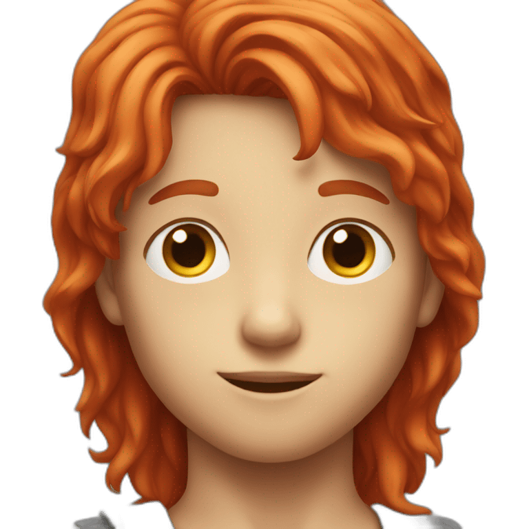 boy with long red hair emoji