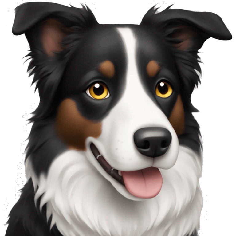 Small short haired Border collie  emoji