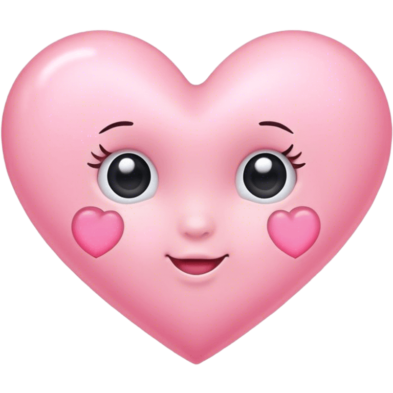 Baby pink heart emoji