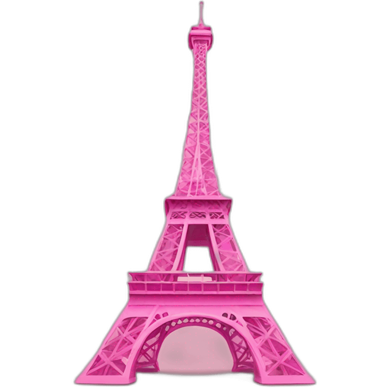 Pink eiffel emoji