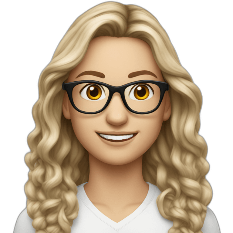 Long hair Corinne Cole corrode cricket glasses emoji