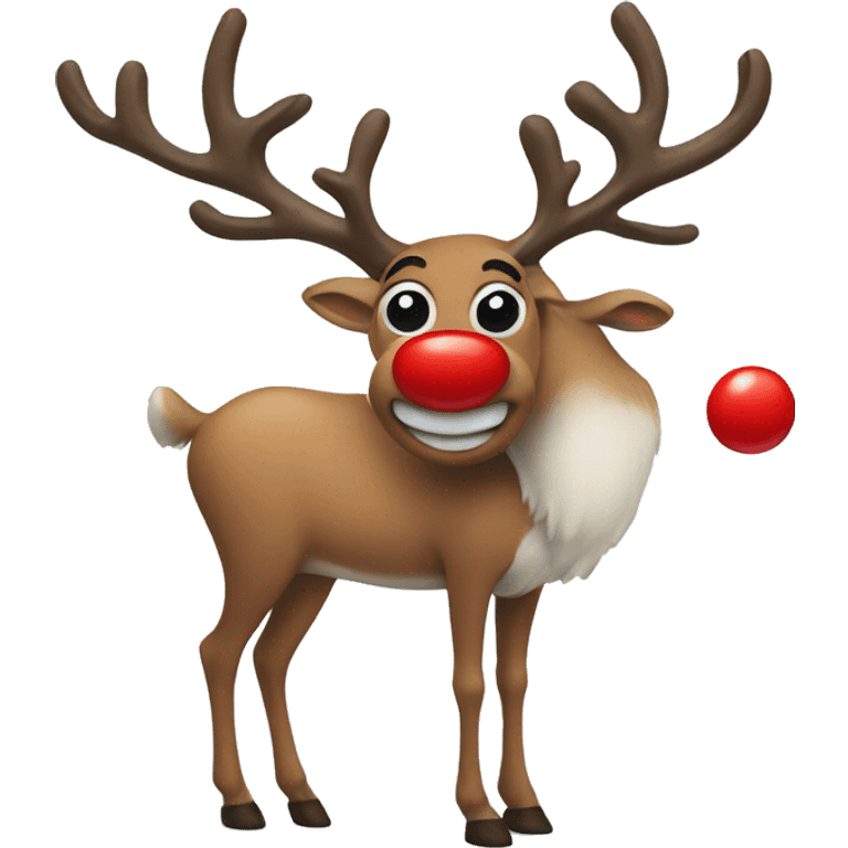 Red Nosed Reindeer emoji