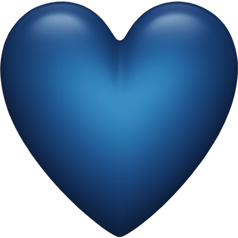 Dark blue heart emoji