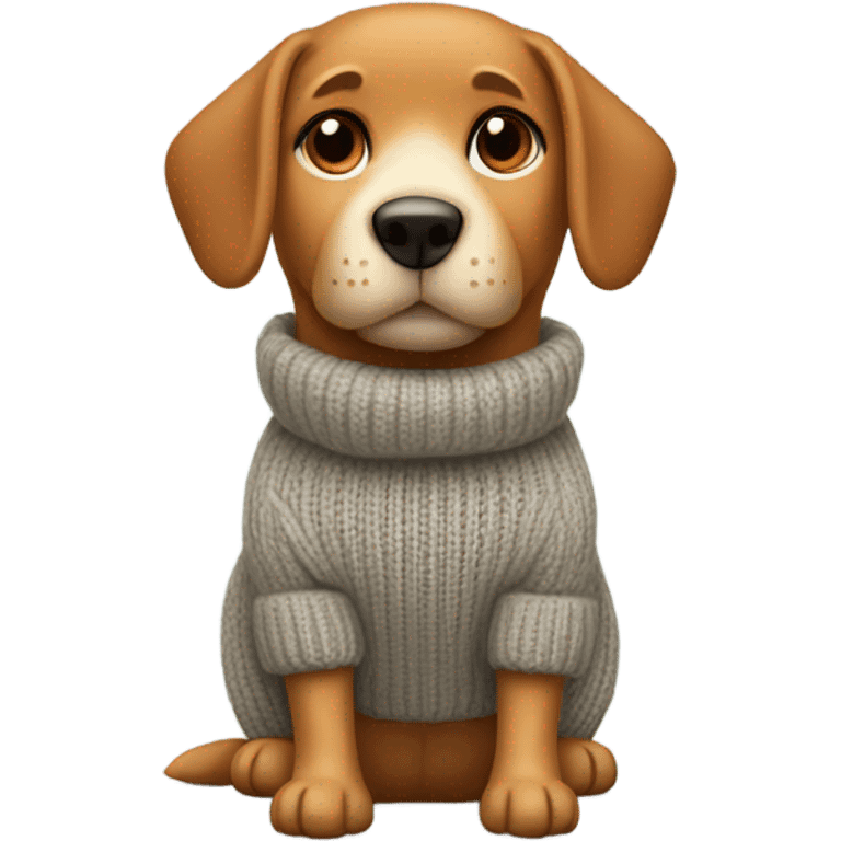 Dog wearing a turtleneck  emoji