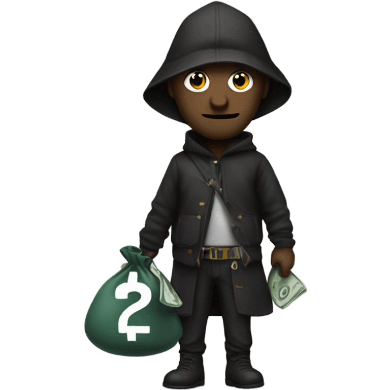 Robber with a money bag emoji