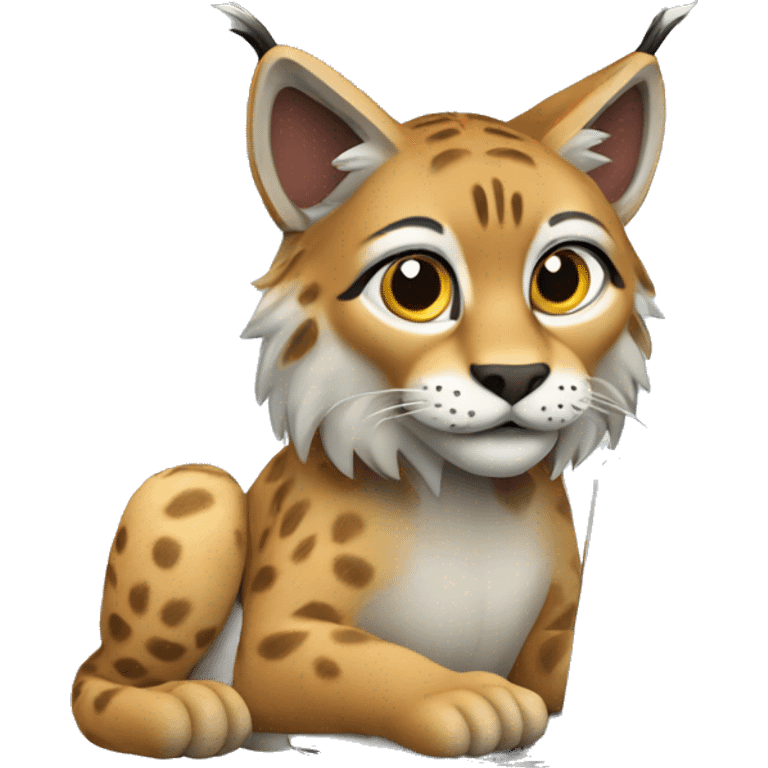 A lynx with a laptop emoji