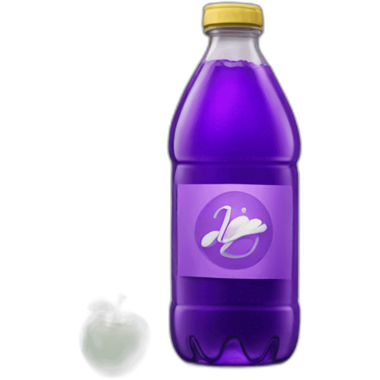 a bottle of purple sprite emoji