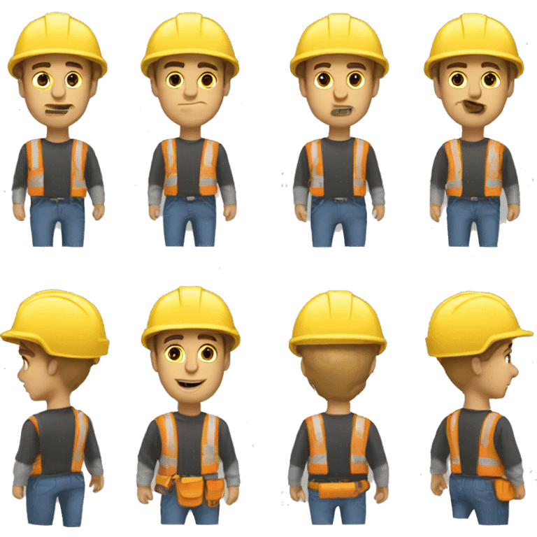 man with construtction helme emoji