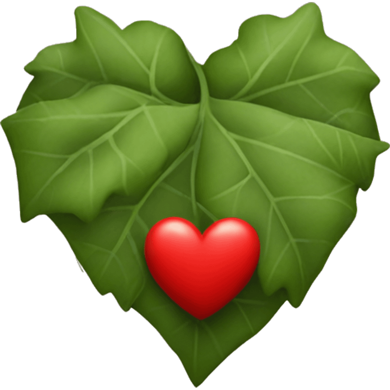 ivy wrapped around red heart emoji