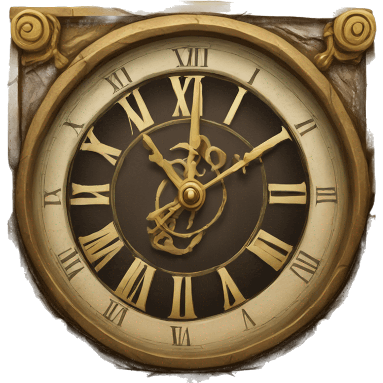 Ancient clock emoji