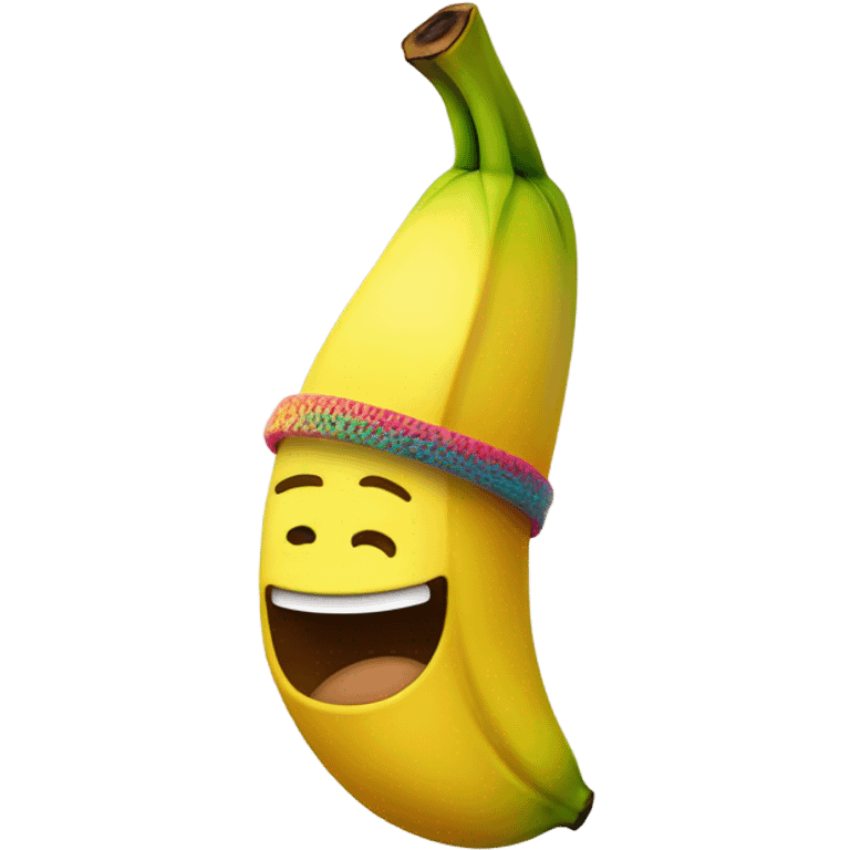 Banana wearing a beanie emoji