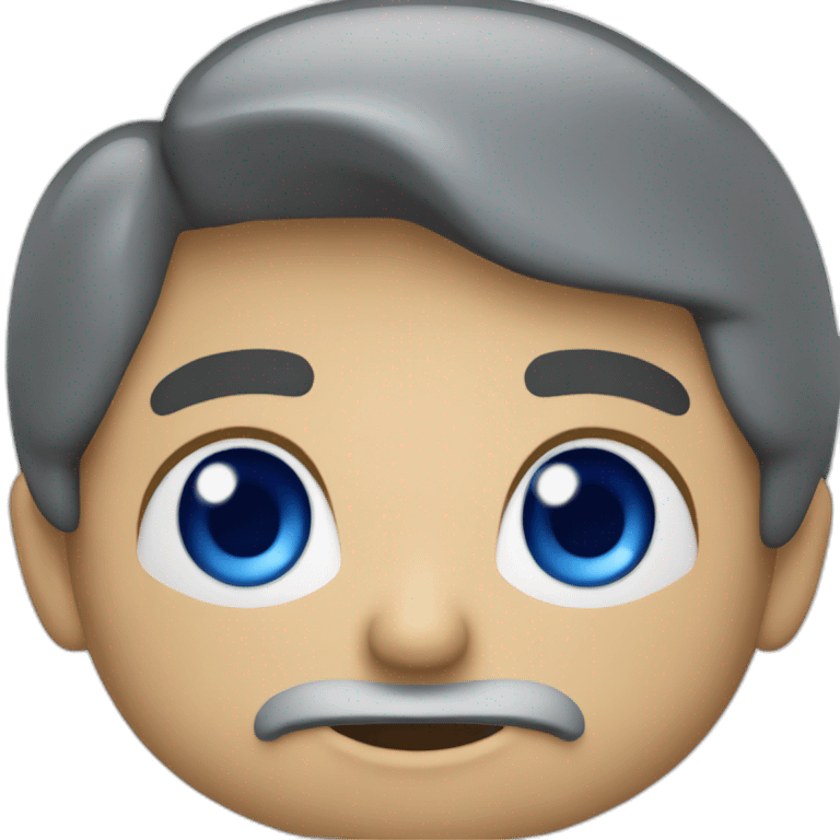 empresario rubio con ojos azules delgado emoji