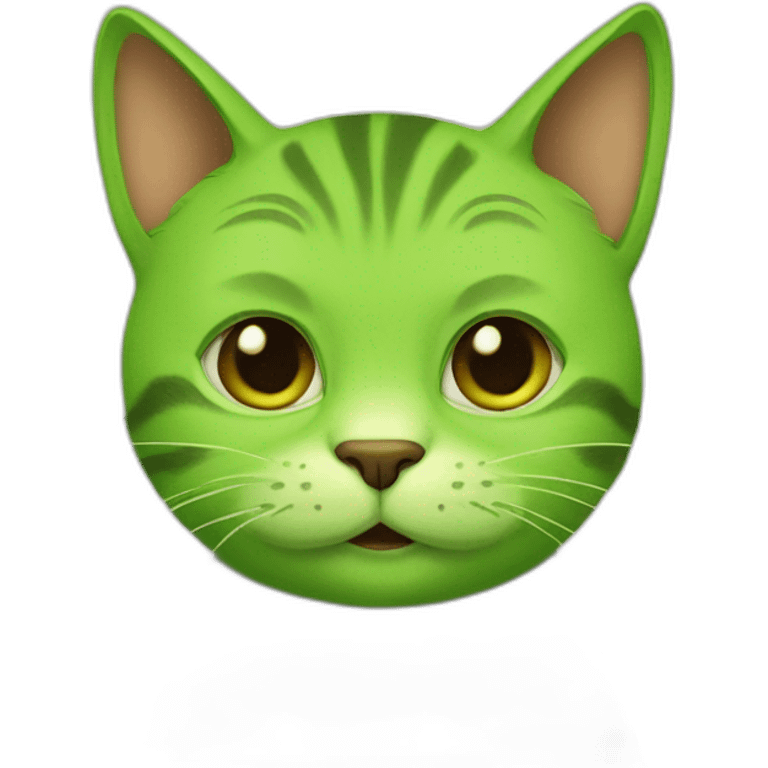 Cat-green-with-shrek-ears emoji