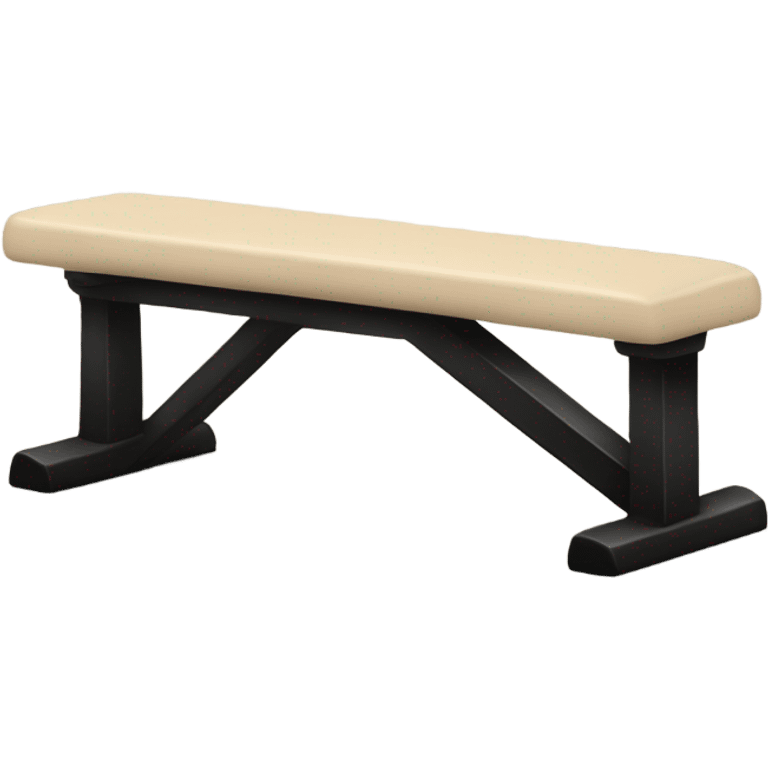 Beige Y black workout bench emoji