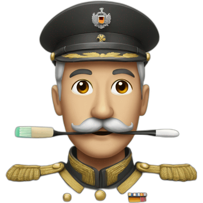 germany war leader with toothbrush mustache emoji