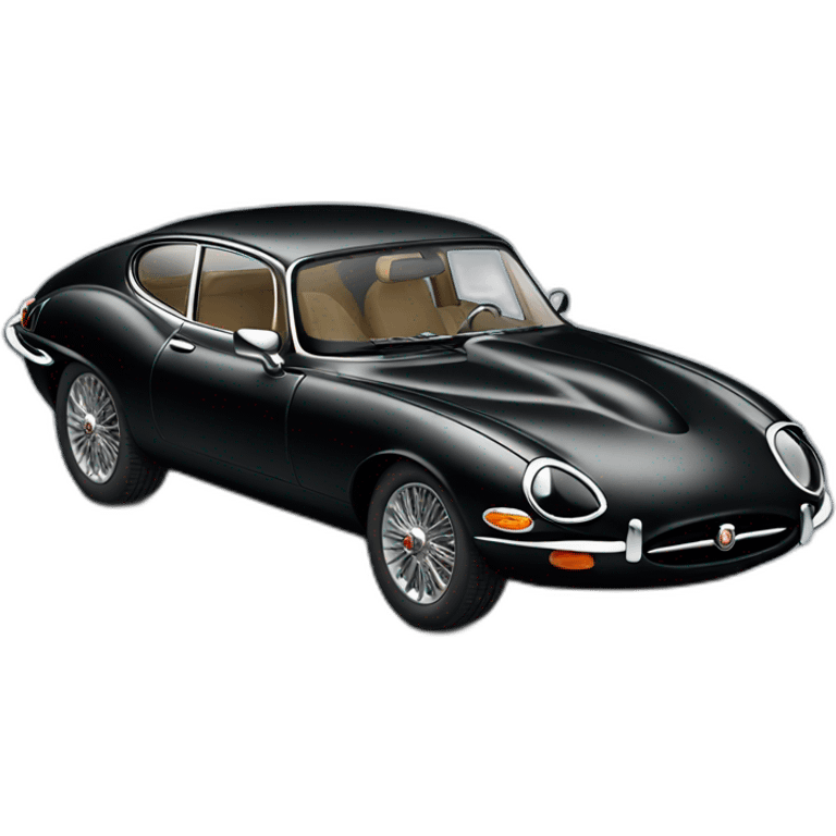 jaguar type F black car emoji