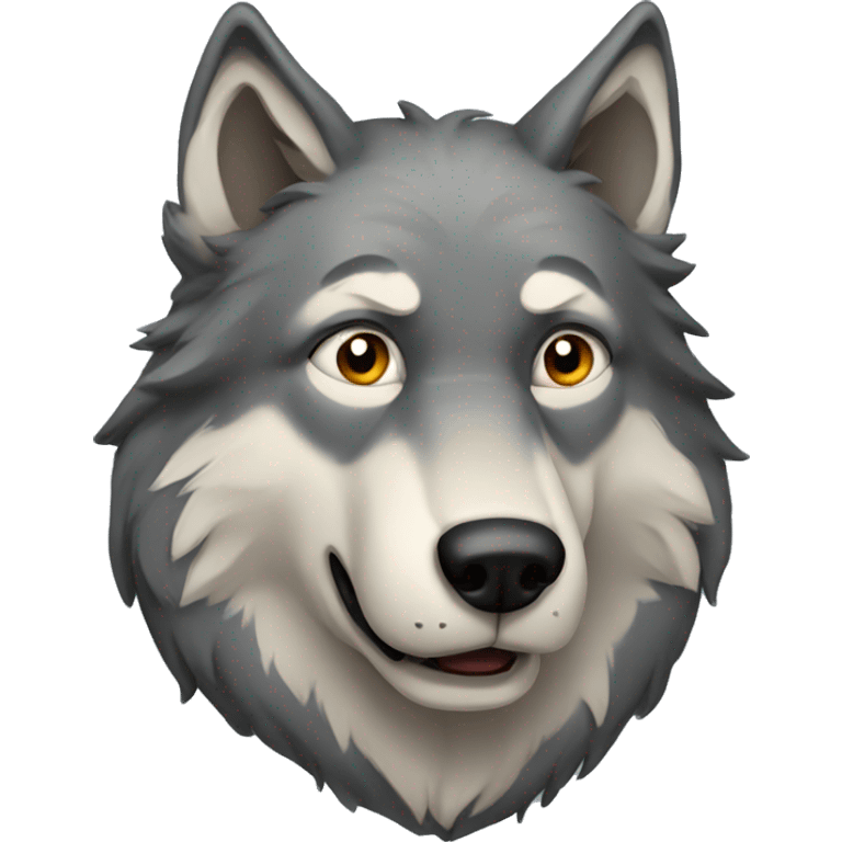 Old wolf emoji